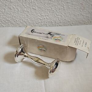 Wm A Rogers Silverplate Baby Rattle Love Lasts